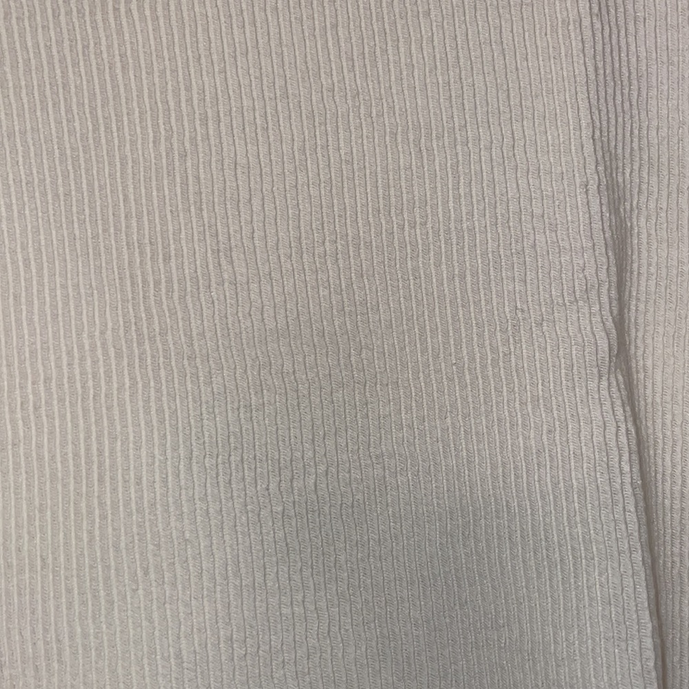White Ribbed Long-Sleeve - Picture 2 of 4